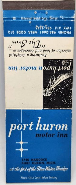 Port Huron Motor Inn (Comfort Inn) - Matchbook